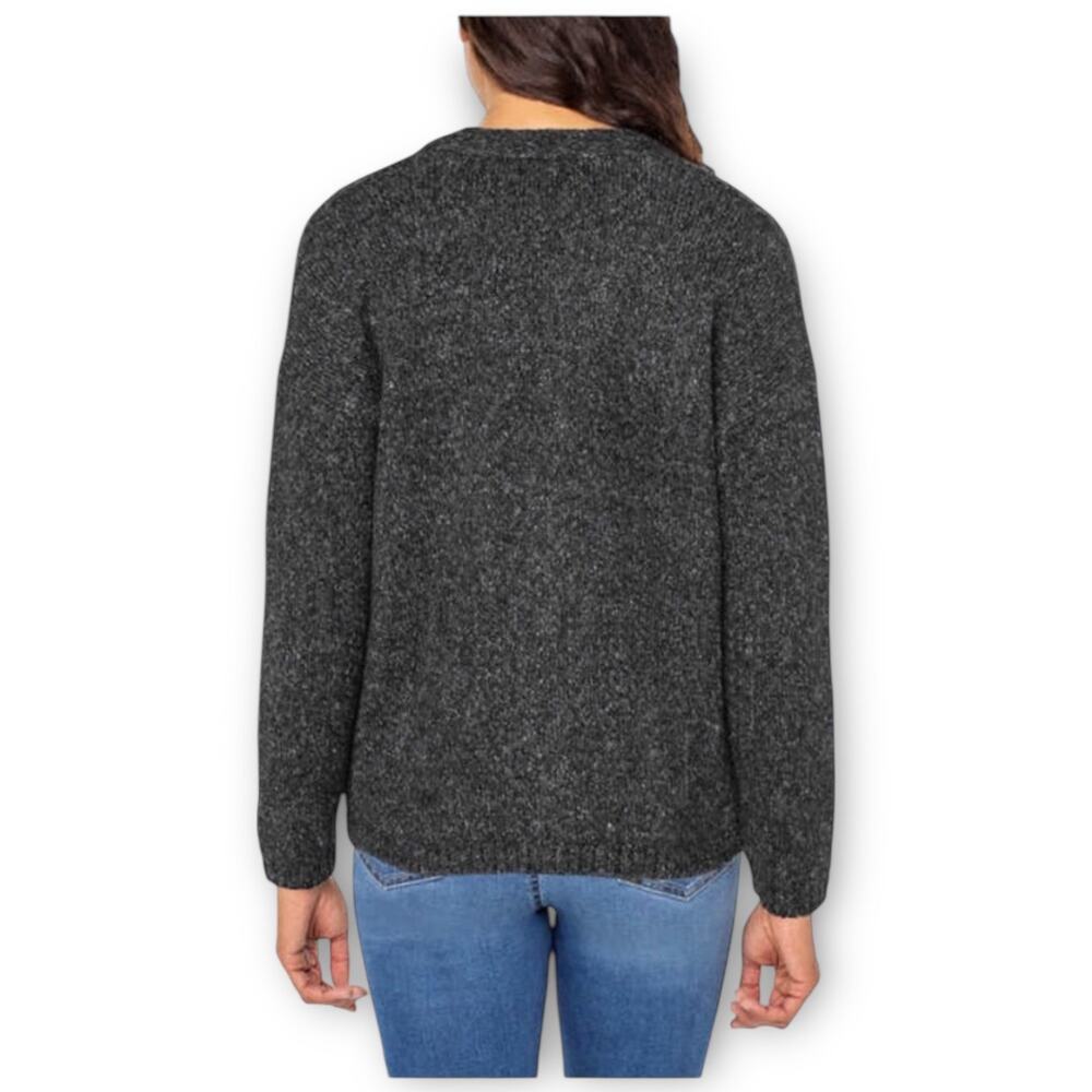 NWT Well Worn Boyfriend V-Neck Cardigan Sweater Black XXL - Picture 4 of 4